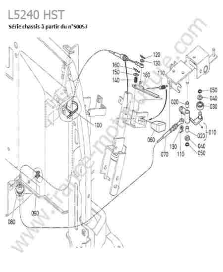 KUBOTA - L5240 : Levier accelerateur automatique apres 50057