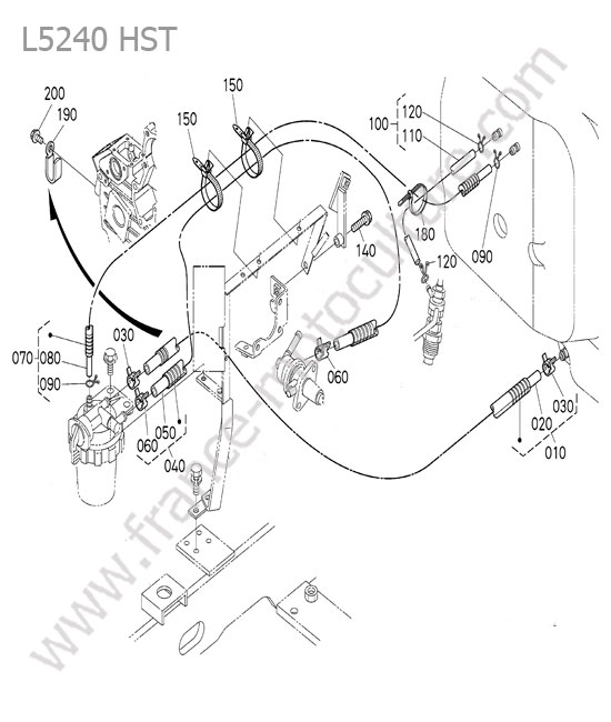 Tuyau carburant KUBOTA L5240