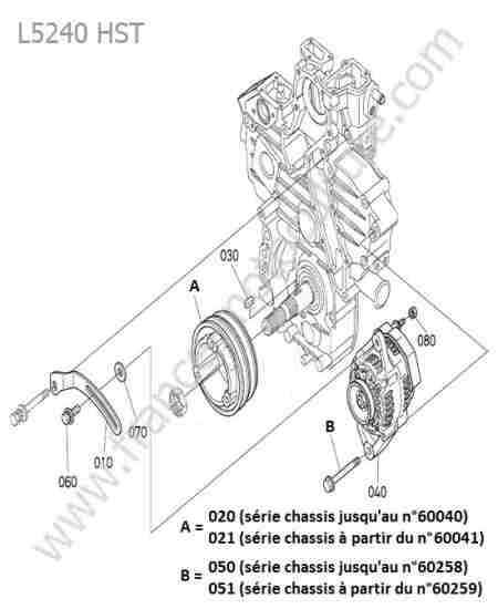 KUBOTA - L5240 : Alternateur