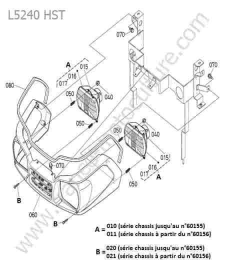 KUBOTA - L5240 : Phares avant