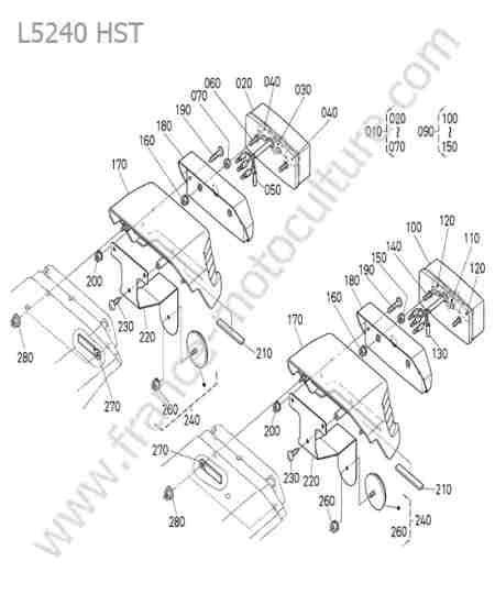 KUBOTA - L5240 : Feux arriere