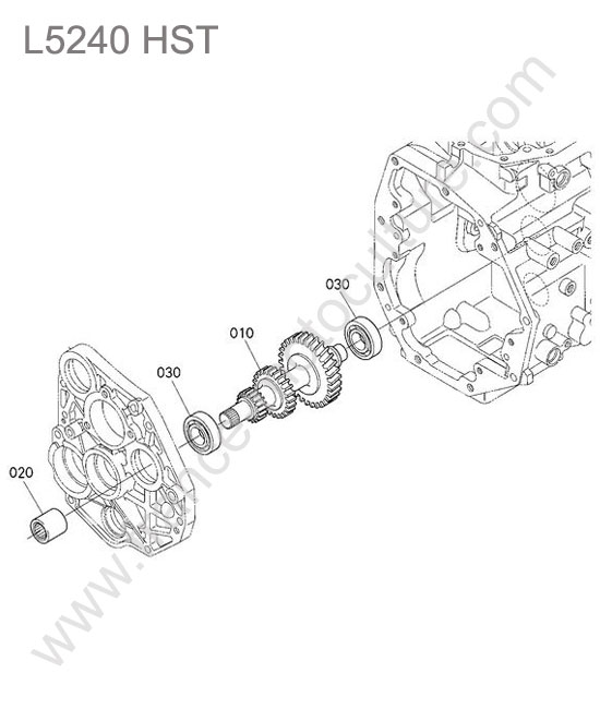 Arbre changement gamme KUBOTA L5240