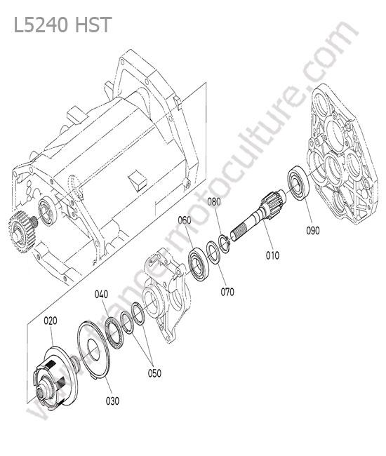 Embrayage prise force KUBOTA L5240