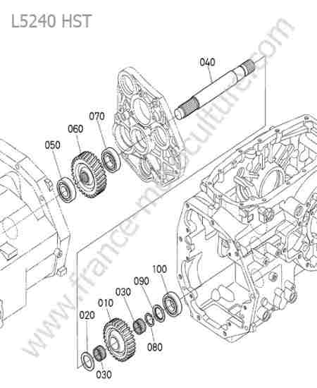 KUBOTA - L5240 : Arbre entrainement prise force