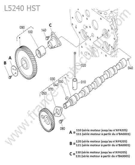 KUBOTA - L5240 : Arbre cames