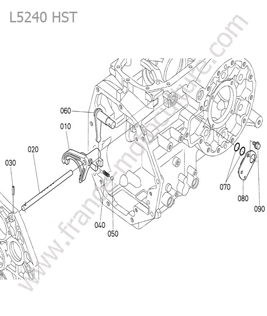 Fourchette changement gamme KUBOTA L5240