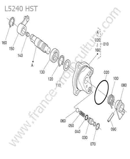 KUBOTA - L5240 : Soupape embrayage prise force
