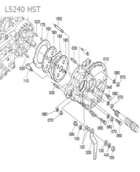 KUBOTA - L5240 : Frein gauche
