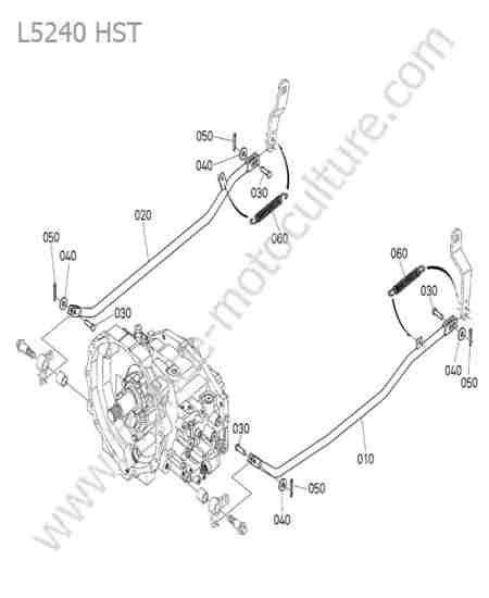 KUBOTA - L5240 : Tige came frein