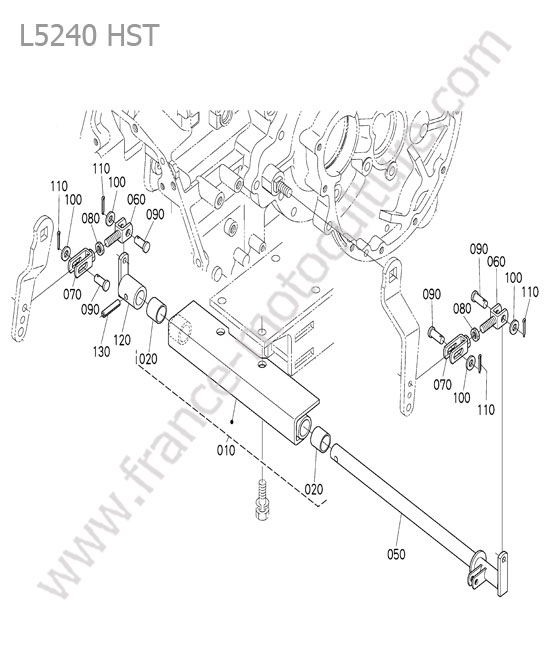 Support frein stationnement KUBOTA L5240