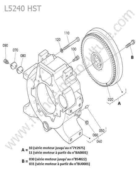 KUBOTA - L5240 : Volant moteur