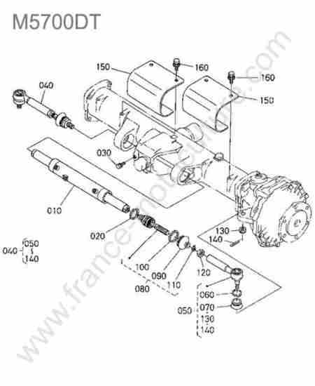 KUBOTA - M5700 : Rotules direction