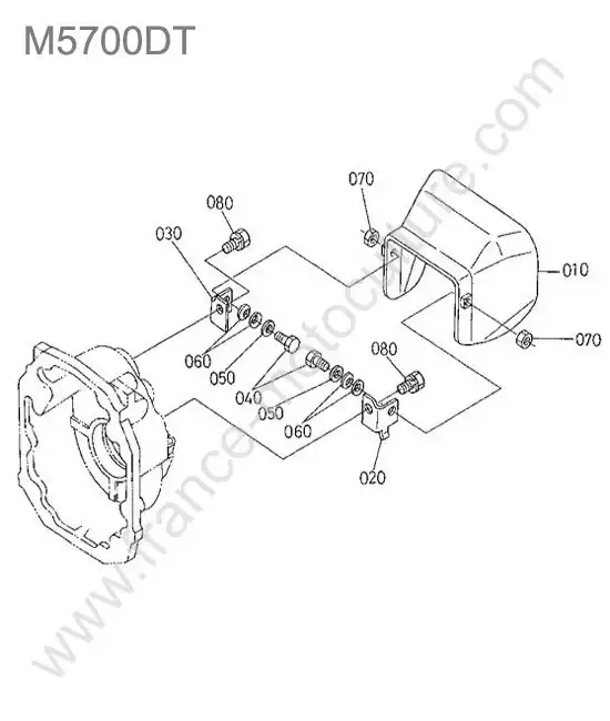 Protection prise force KUBOTA M5700