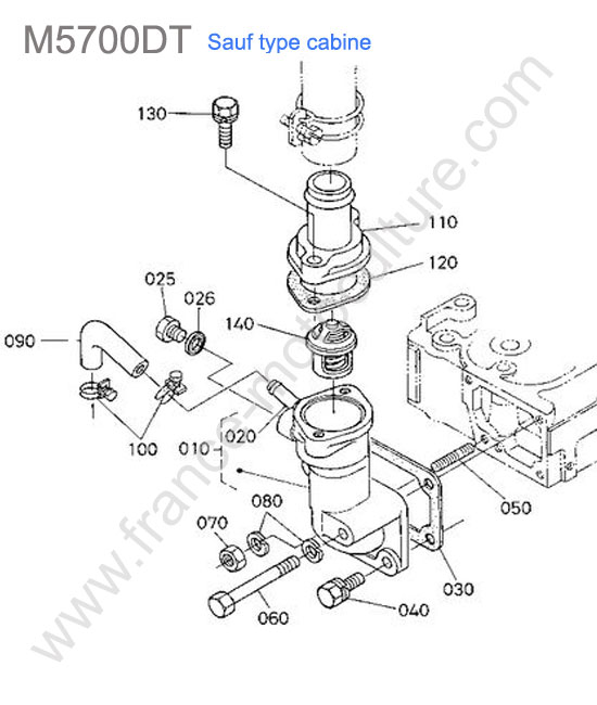 Thermostat KUBOTA M5700
