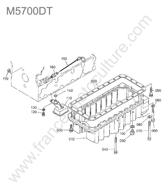 Carter huile KUBOTA M5700