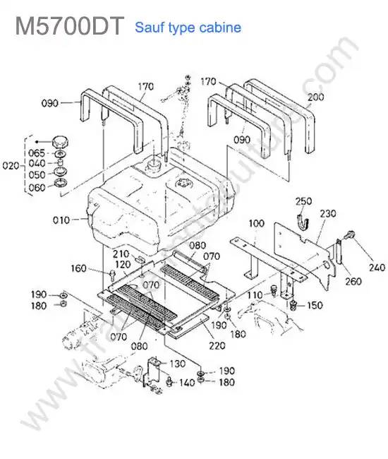 Reservoir KUBOTA M5700