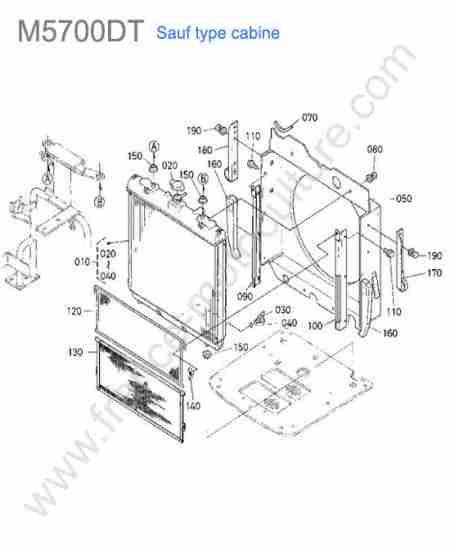 KUBOTA - M5700 : Radiateur
