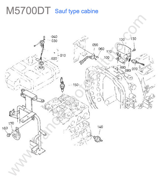 Contacteurs / jauge KUBOTA M5700