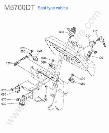 KUBOTA - M5700 : Interrupteurs / relais