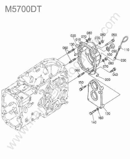 KUBOTA - M5700 : Carter prise force