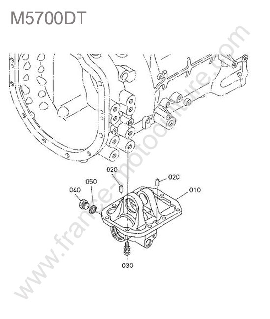 Carter prise force ventrale KUBOTA M5700