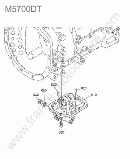 KUBOTA - M5700 : Carter prise force ventrale