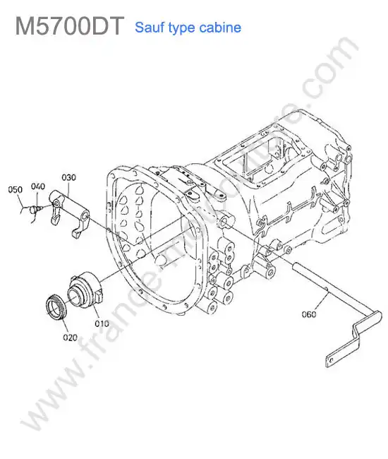 Fourchette embrayage KUBOTA M5700
