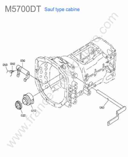 KUBOTA - M5700 : Fourchette embrayage