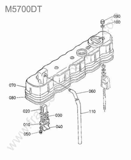 KUBOTA - M5700 : Couvre culasse