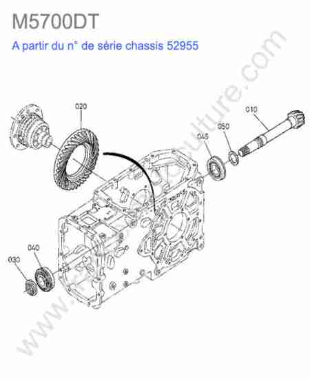 KUBOTA - M5700 : Attaque differentiel > 52955