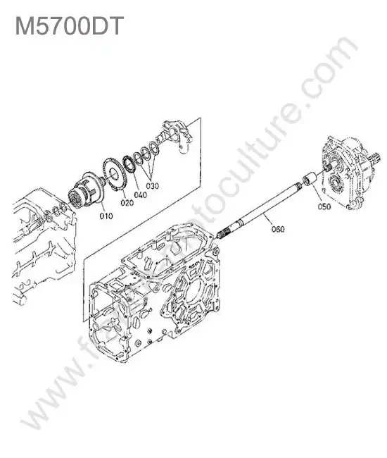Embrayage prise force KUBOTA M5700