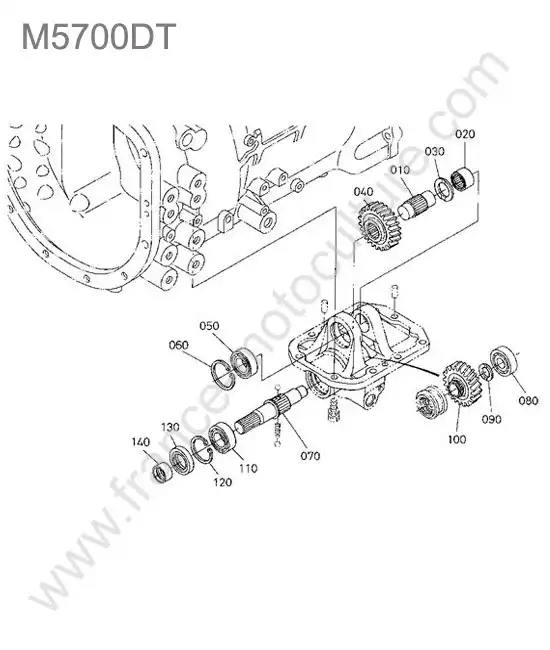 Prise force ventrale KUBOTA M5700
