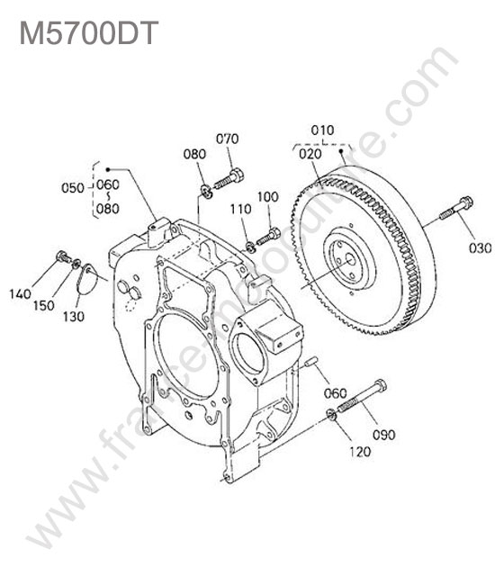 Volant moteur KUBOTA M5700