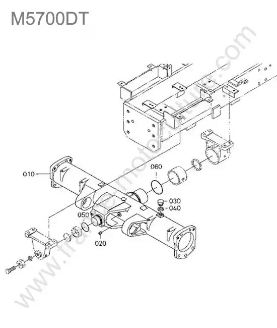 Carter differentiel avant KUBOTA M5700