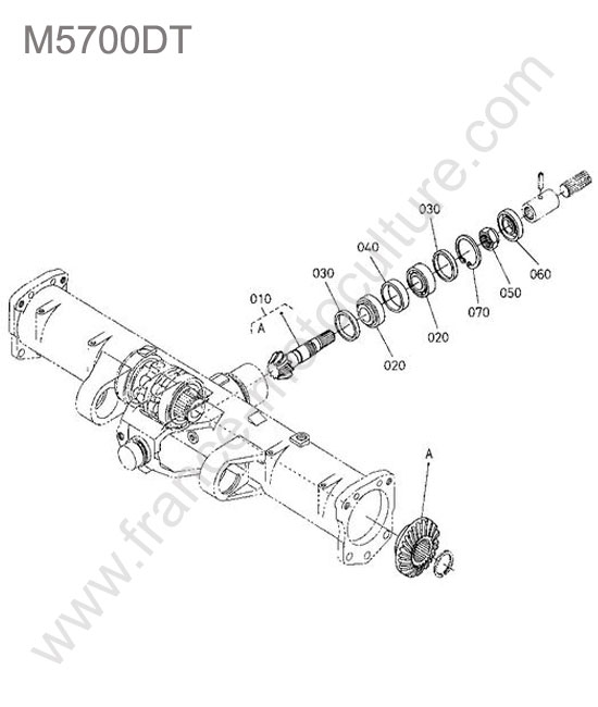 Attaque differentiel avant KUBOTA M5700