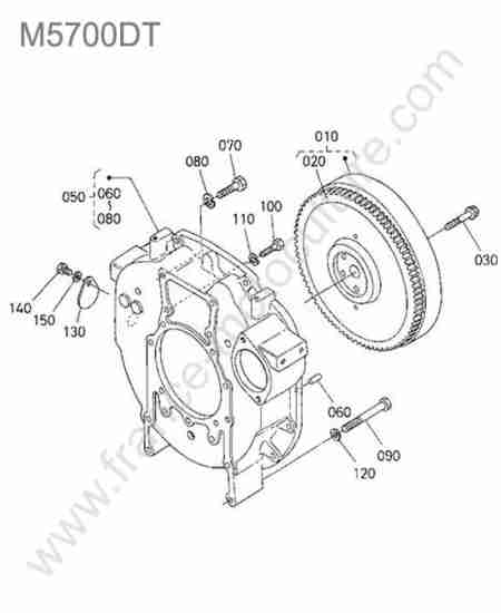 KUBOTA - M5700 : Volant moteur