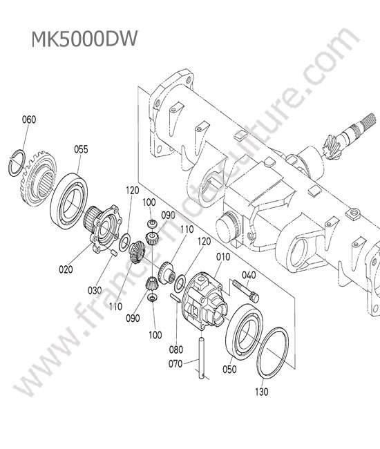 Differentiel avant KUBOTA MK5000