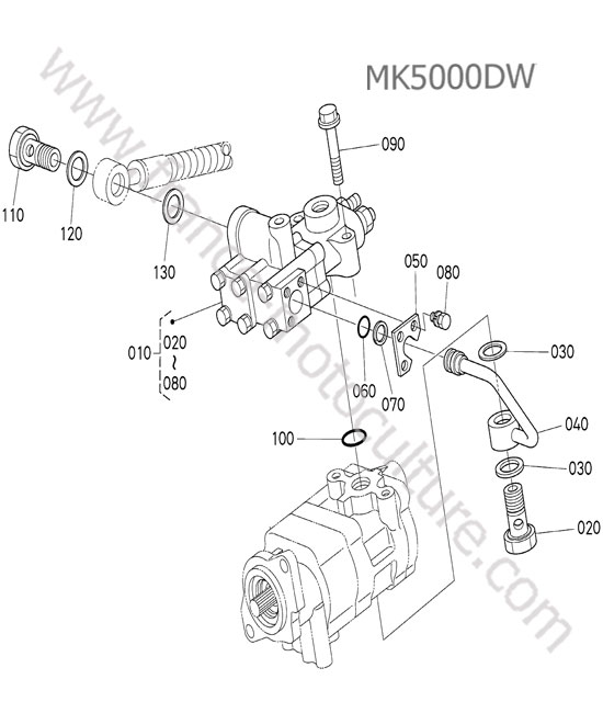 Soupape regulateur KUBOTA MK5000
