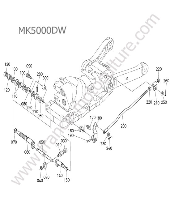 Levier controle position : KUBOTA - MK5000