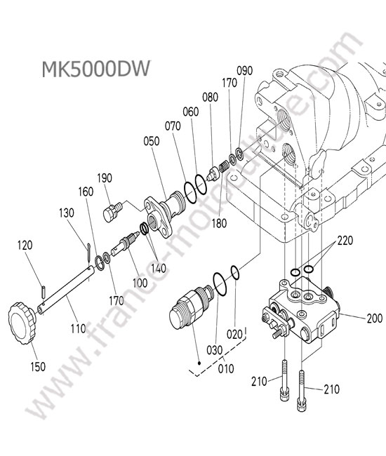 Distributeur hydraulique KUBOTA MK5000