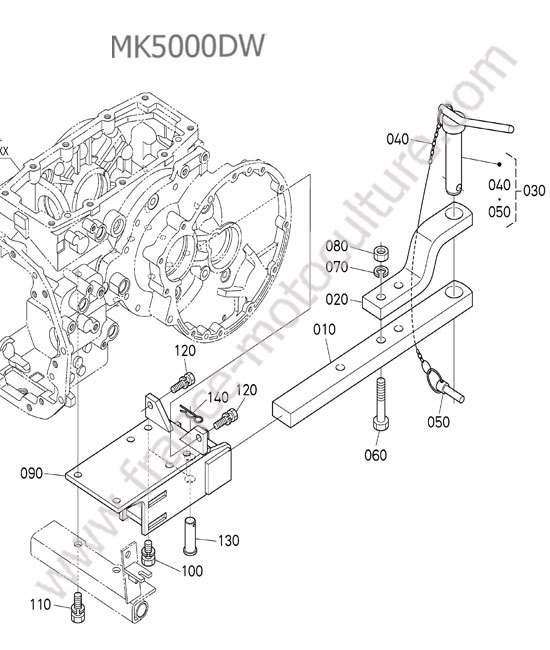 Attelage arriere KUBOTA MK5000