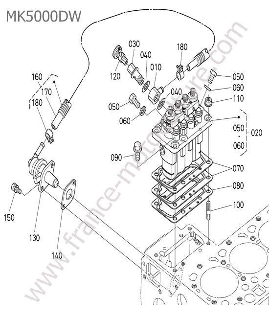 Pompe injection / alimentation KUBOTA MK5000