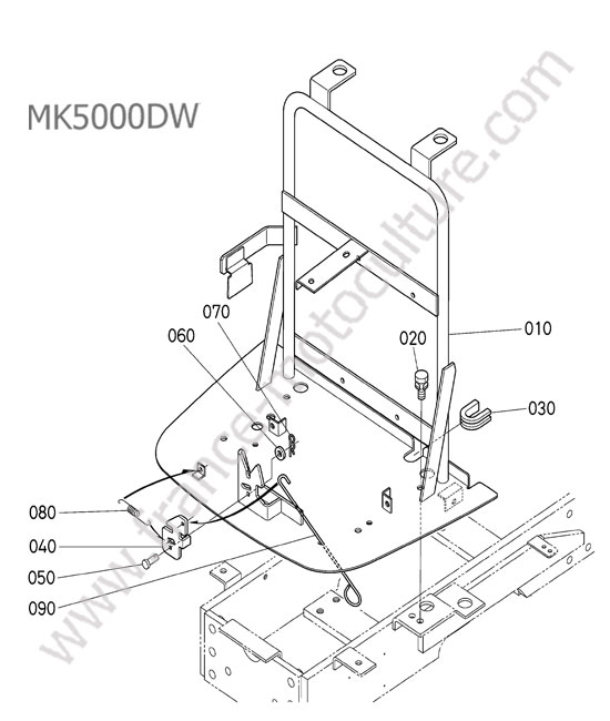 Support capot avant KUBOTA MK5000