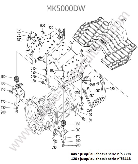 Marche pied KUBOTA MK5000