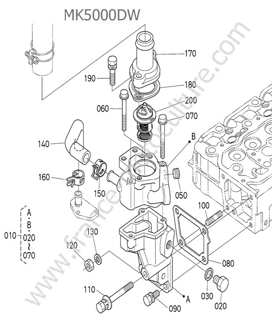 Thermostat KUBOTA MK5000
