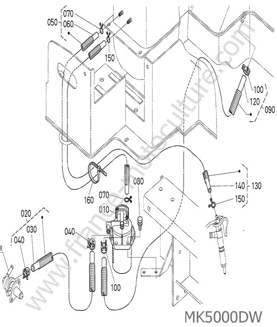 Circuit carburant KUBOTA MK5000