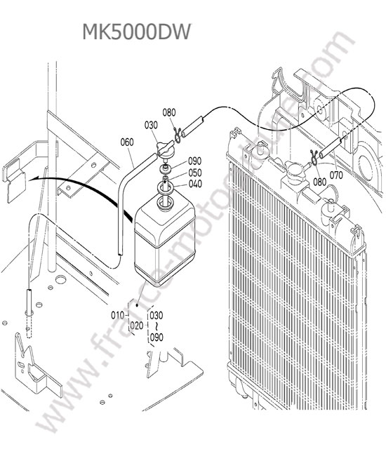 Vase expansion KUBOTA MK5000