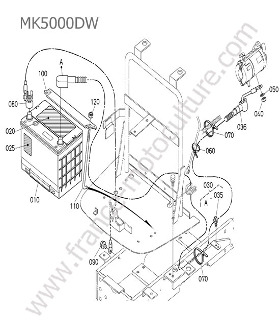 Batterie KUBOTA MK5000