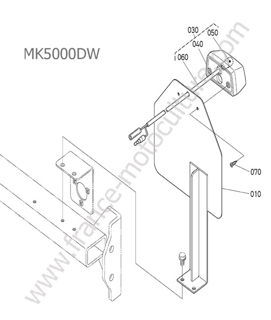 Plaque immatriculation KUBOTA MK5000