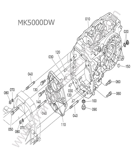 Carter de transmission KUBOTA MK5000